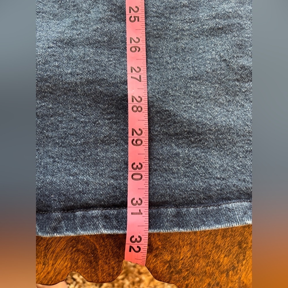 Peach Love California Denim Mini Dress Cutout Stretch Tank Medium Wash M - Picture 5 of 7